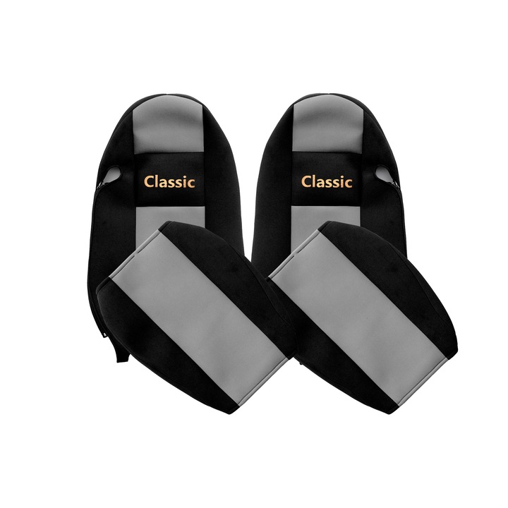 Камион Калъфи за седалки, F-CORE, за IVECO STRALIS 01.02-12.12, Сиво