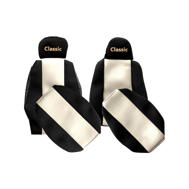 Камион Калъфи за седалки, F-CORE, за SCANIA R P G 01.13-12.16, Водач интегриран, Шофьор с микрофон, Пътник регулируем, Шампанско