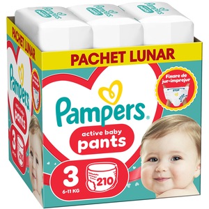Scutece-chilotel Pampers Active Baby Pants XXL Box Marimea 3, 6kg-11 kg, 210 buc