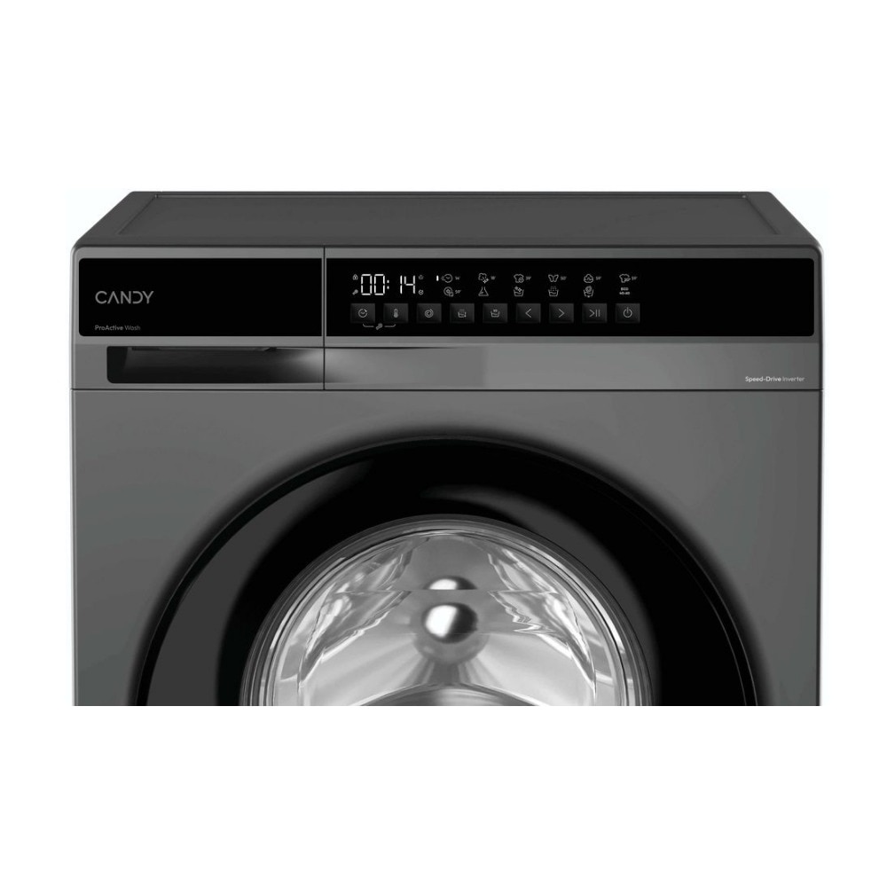 Masina de spalat rufe Slim Candy EY 27SB7G-S, ProActive Wash, Fresh Vapor, Tambur delicat, Antibacterian, Clean Shield, AI Silent, Start intarziat, 7 kg, 1200 rpm, Clasa A, Gri Inchis