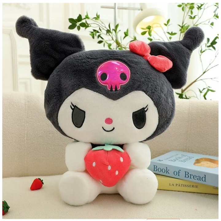 Плюшена играчка Kuromi, 35 см, розова, комплект плюшени играчки