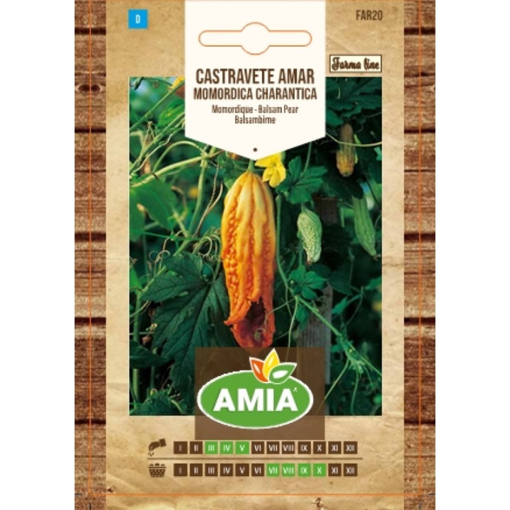 Seminte de castravete amar, Amia Farma Line, Momordica charantica