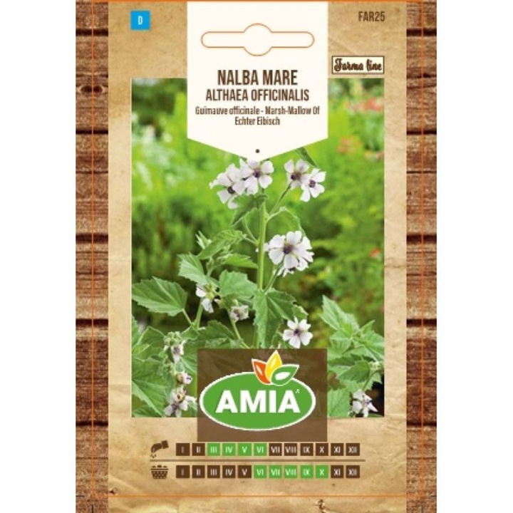 Seminte de Nalba mare, Amia Farma Line, Althaea officinalis