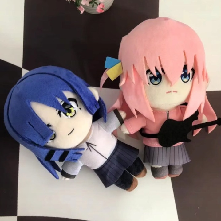 Set 2 jucarii de plus Ryo Yamada si Hitori Gotoh, 20cm, Bocchi the Rock, multicolor