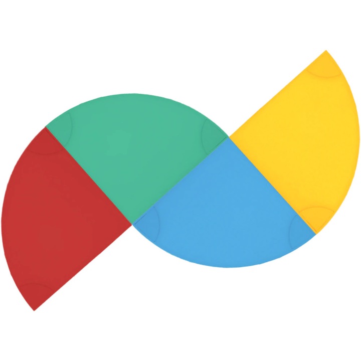 Kit panouri luminoase LED modulare Smart Myria Arc MY2276-10, RGBW, Wi-Fi, 325lm, senzor muzica, aplicatie TUYA, compatibil iOS/Android, /Google Home/Amazon Alexa, 10 bucati