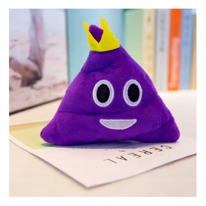 Плюшена играчка, лилава, 20 см, хумористична, комплект плюшени играчки