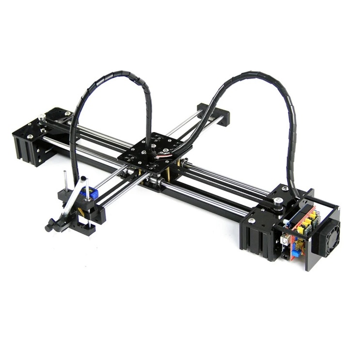 Robot de desen Drawbot, 490x390x70mm, alimentare 12V, zona de gravare A4, set complet