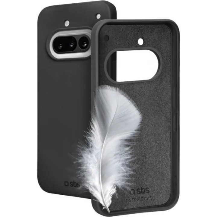 Husa telefon SBS Instinct, protectie impotriva socurilor si zgarieturilor, neagra, pentru Nothing Phone 3A