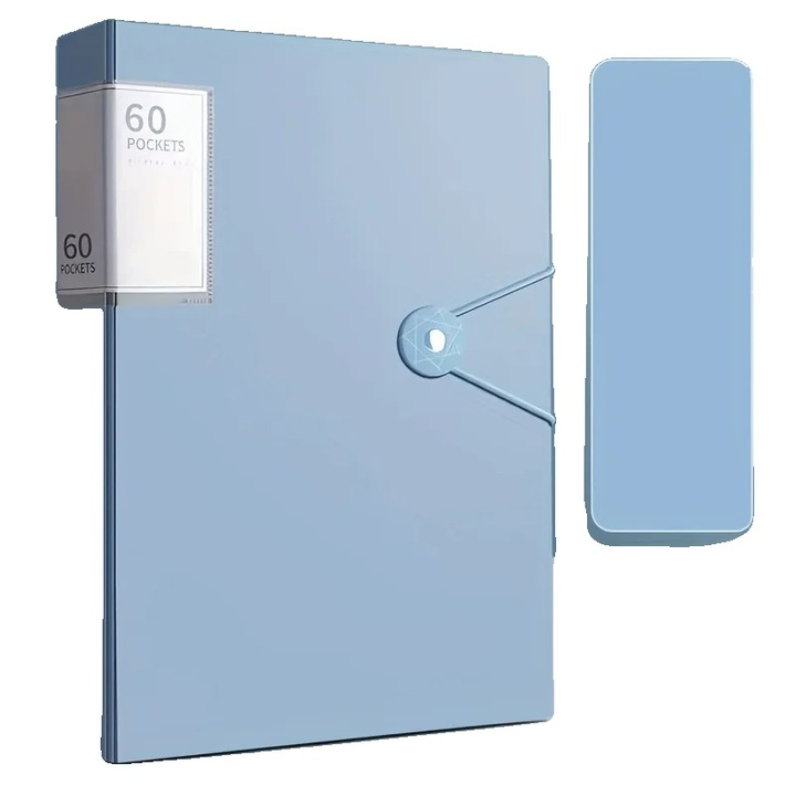 Dosar, Waterproof, Plastic Durabil, Albastru Gheata, 31x23cm