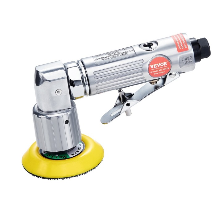 Slefuitor pneumatic mini VEVOR, 2.5"/5.1"/7.6" cu 58PCS kit, 15000r/min, 168x78x43mm, pentru lucrari auto