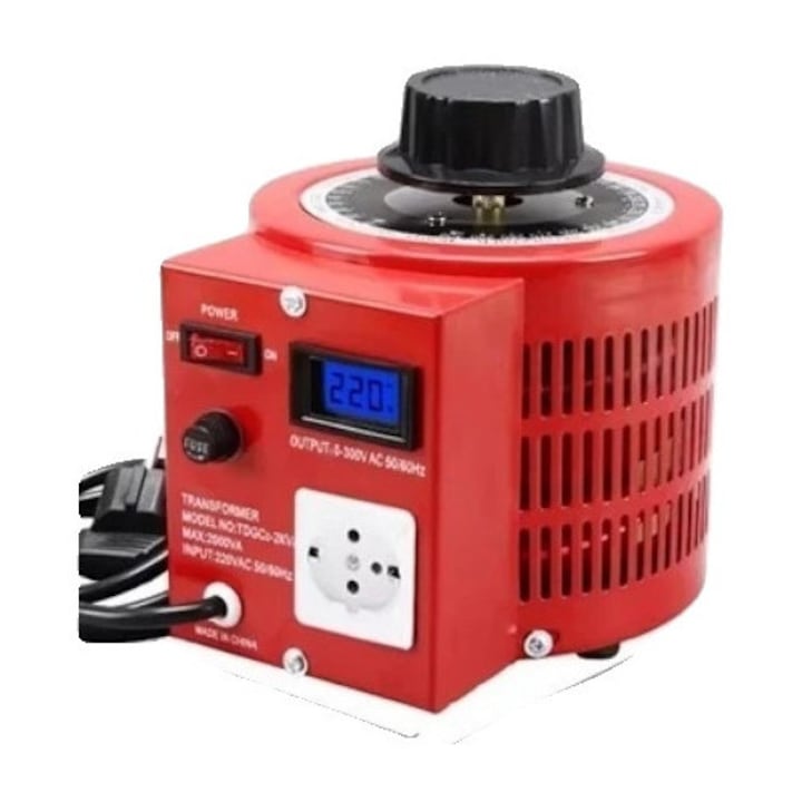 Stabilizator de tensiune, 2000VA, display digital, 0-300V, 230V, 3.7-9.7KG