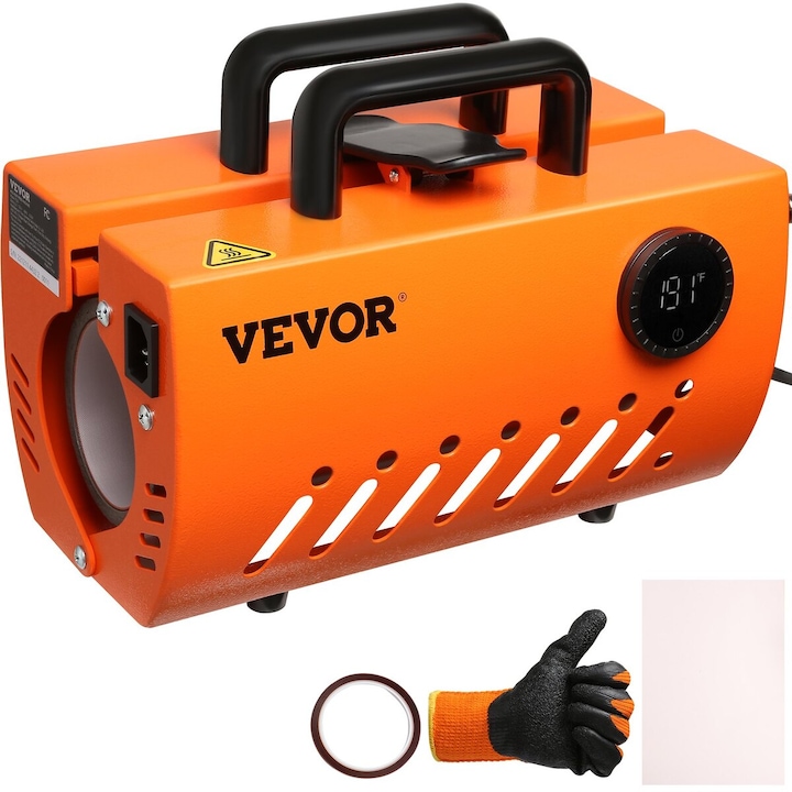 Presa termica 5 in 1, VEVOR, 12"x15", taietor vinil 53", control precis, 1200W
