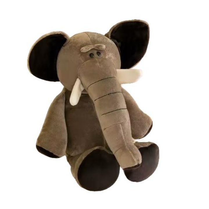 Плюшена играчка Generic, модел слон, сив