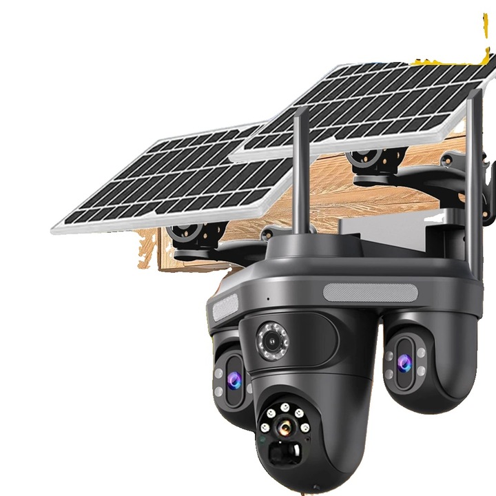 4G камера за наблюдение, 15MP, панорамно накланяне, соларно захранване, само камера