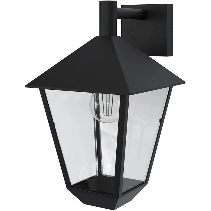 Външна LED лампа GoodHome, E27, 25W, IP44, черна