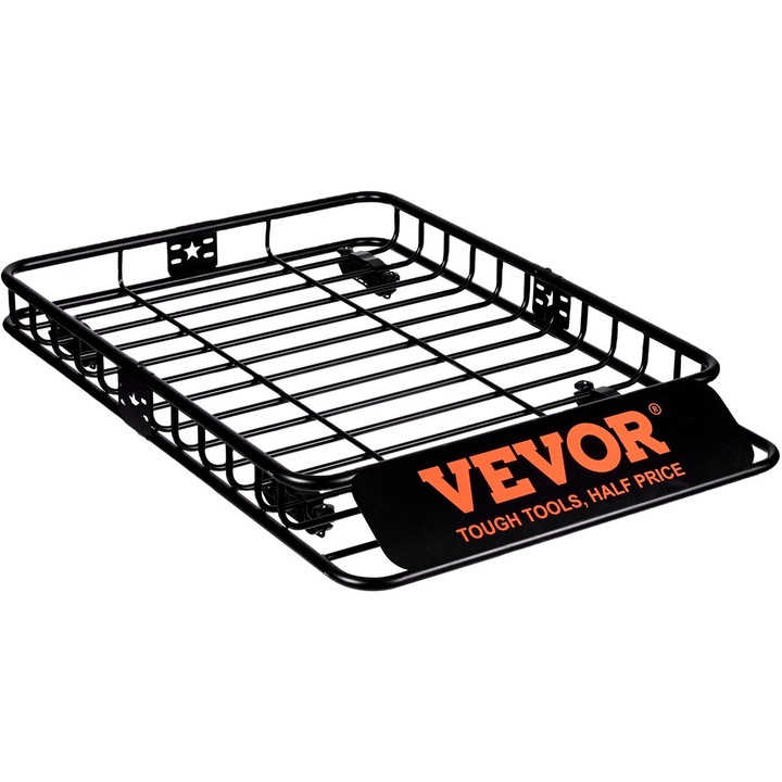 Багажник за покрив VEVOR, 130.5x91.5x12.7см, с водоустойчива товарна чанта от 15 кубически фута, капацитет 90 кг, за SUV, камион