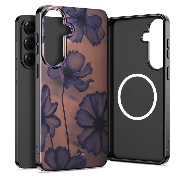 Carcasa Tech-Protect Lamano MagSafe, Velvet Night, compatibilă Samsung Galaxy A57 5G, material PC, design modern