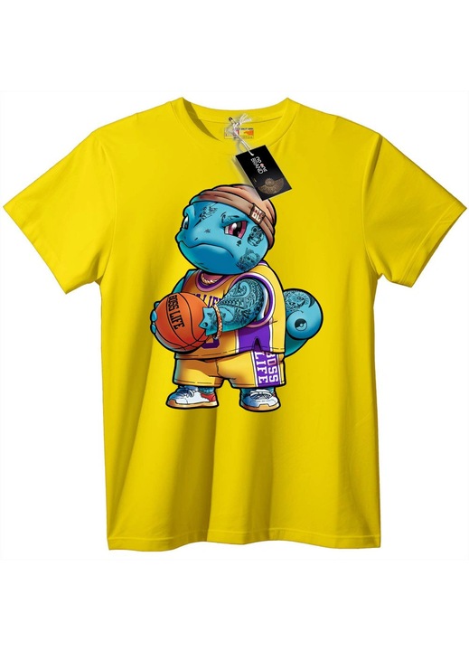 Tricou broască țestoasă baschet Gross Life, Galben