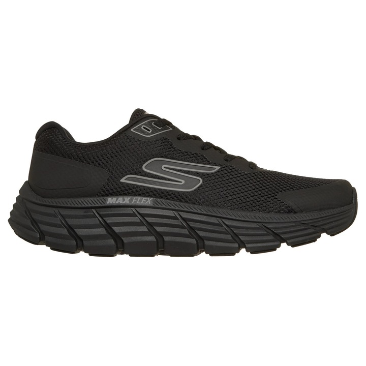 Спортни обувки Skechers Max Flex, черни, размер 45 EU, веган дизайн, стелка Air-Cooled Goga Mat