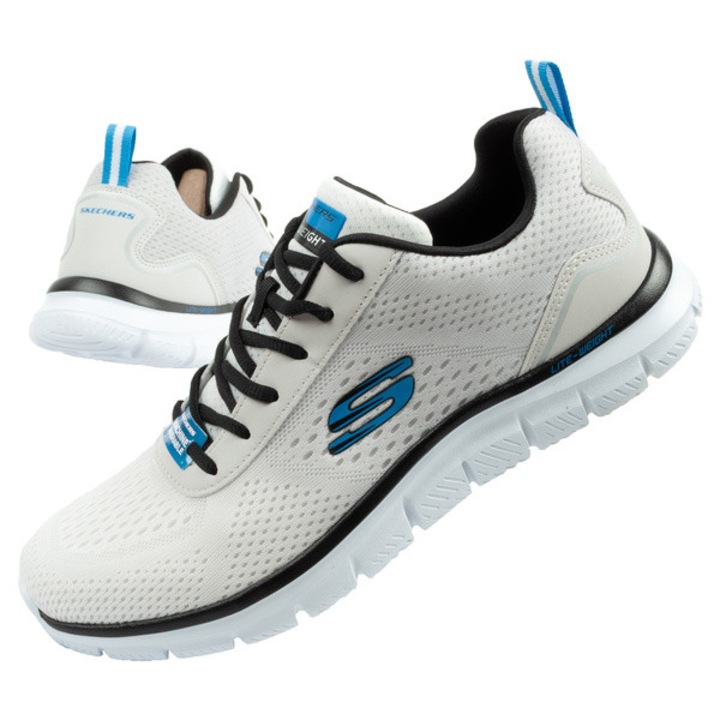 Pantofi sport Skechers Track Ripkent, ecru, mărime 40, ușori și confortabili