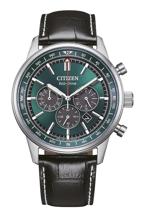 Citizen, Chrono karóra bőrszíjjal, Fekete