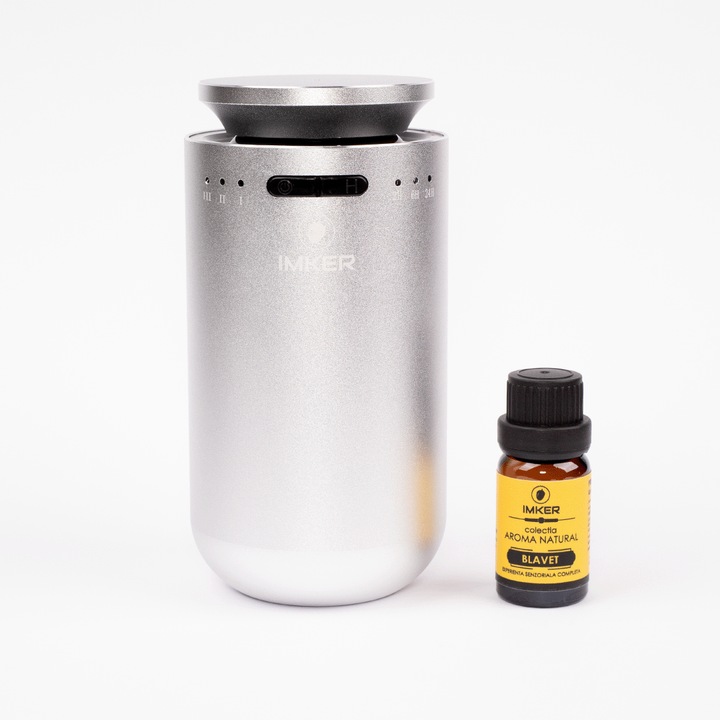 Aparat de odorizare/difuzor profesional de parfum pentru masina/casa IMKER AromaLUX XS04.AC - cu acumulator (parfum inclus)