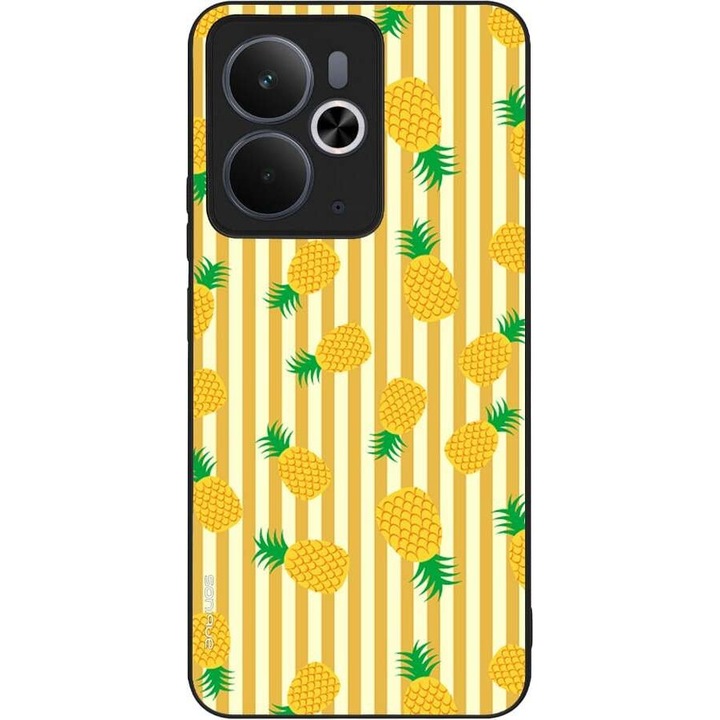 Husa telefon Sonique Fruit Series, Ananas, silicon, multicolor, pentru Realme 14 5G / Realme 14T 5G