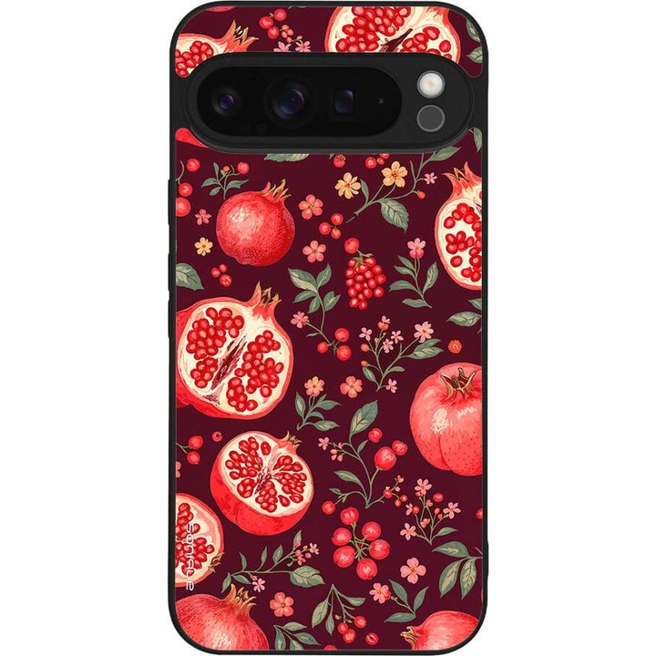 Husa telefon Sonique Fruit Series pentru Google Pixel 9 Pro XL 5G, silicon, imprimeuri cu fructe, multicolor