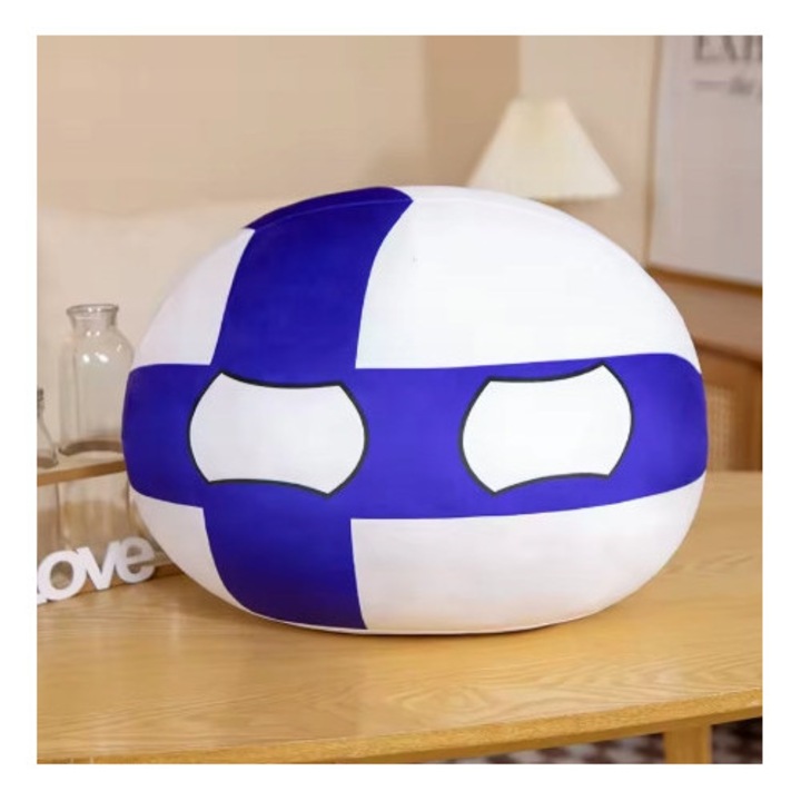 Плюшена играчка, 10см, 70 стила, плюшена играчка, синьо/бяло Generic