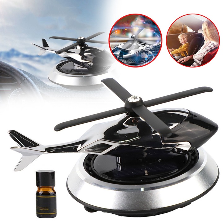 Odorizant Solar In Forma De Elicopter, Difuzor De Aromoterapie Pentru Bord, Difuzor De Uleiuri Esentiale Pentru Masina, Decoratiune Pentru Bord, Parfum Pentru Masina, Accesorii Pentru Parfumuri