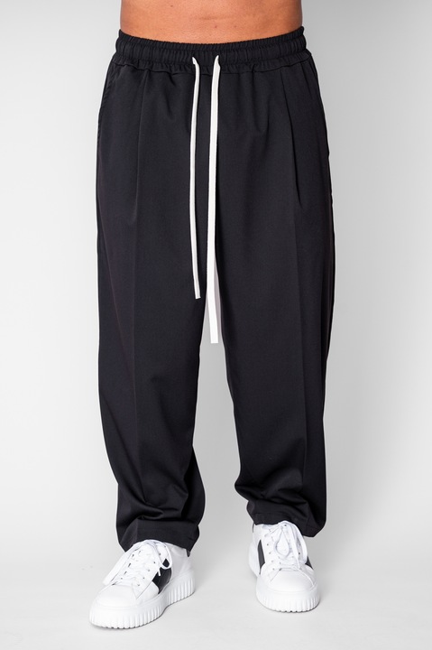 Pantaloni lungi Oversized Black 20692, Negru