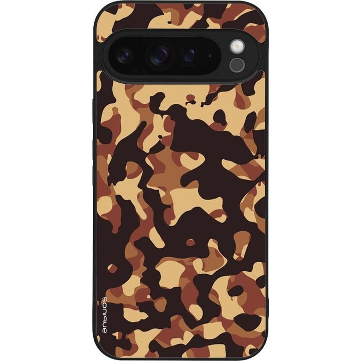 Husa telefon Sonique Camouflage Army pentru Google Pixel 9 Pro XL 5G, silicon, antisoc, multicolor