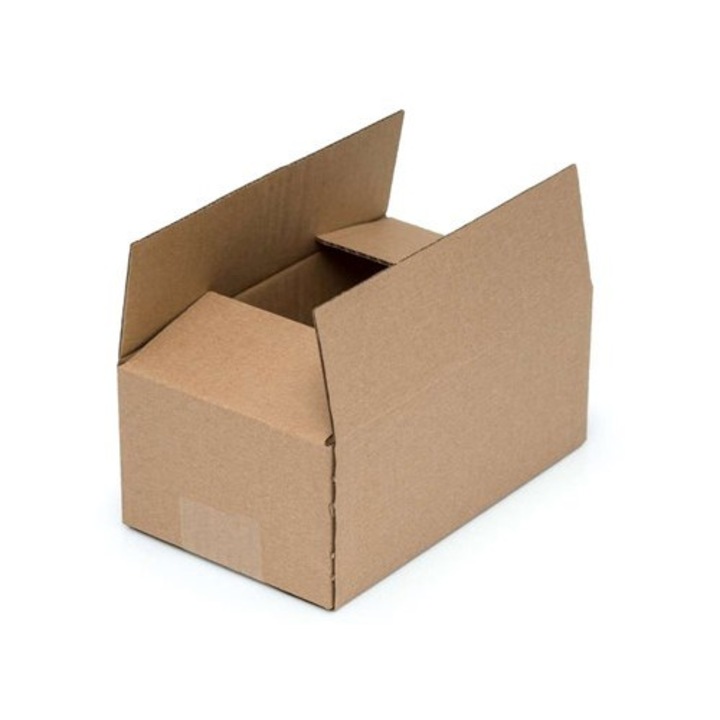 Cutie NEOPAK pentru InPost Gabarit A, cu clape, 200x100x80mm, Maro, 3 straturi, 320 g/m²