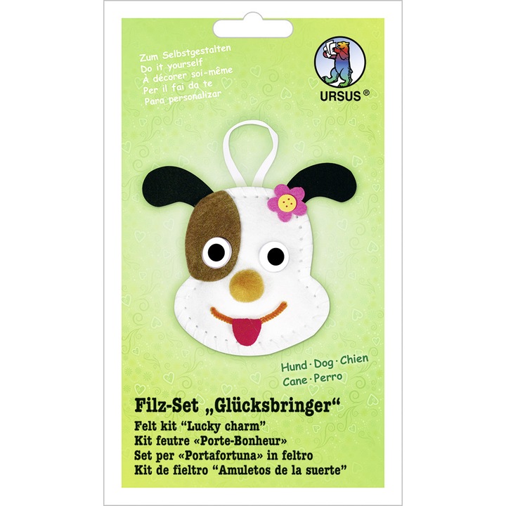 Set creativ prin coasere - Catelus din fetru