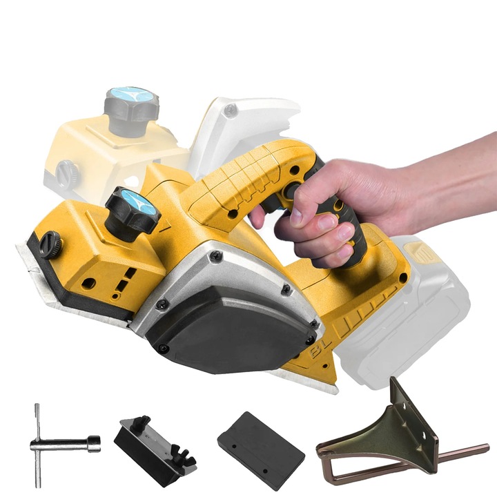 Rindea electrica, 82mm latime de rindeluire, adancime maxima 2mm, fara fir, fara baterie