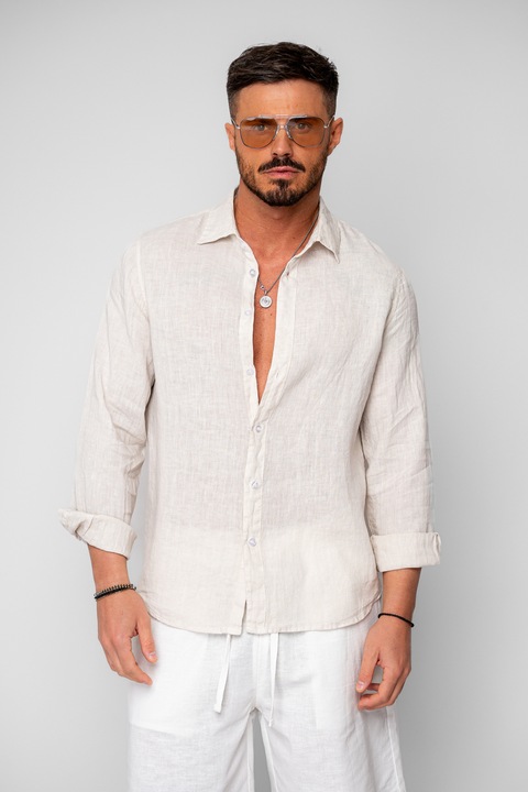 100% len ing bézs színben 20758, Bézs