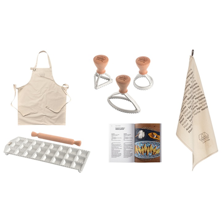 Set Ravioli Like a Pro, Marcato, 24 compartimente, inox, 25x25mm