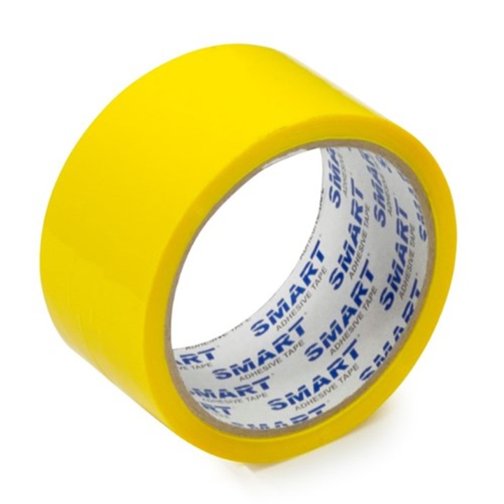 Banda adeziva NEOPAK pentru ambalare, 48mmx45m, Galben, Acril