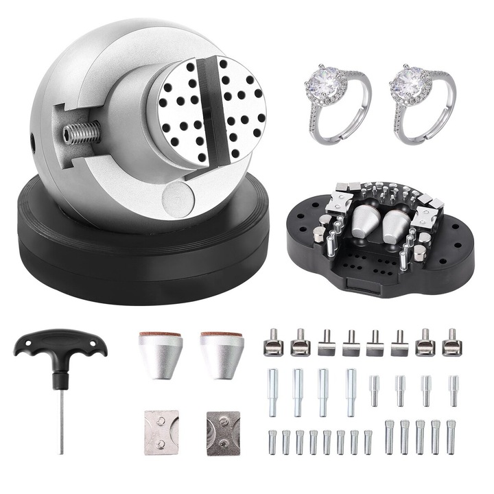 Menghina de gravare VEVOR, 5", 35 accesorii, rotire 360°, 145x145x170mm, 9.2kg