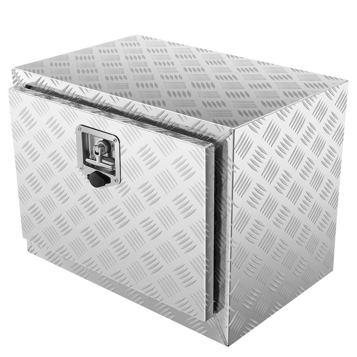 Cutie de depozitare sub caroserie pentru camion, VEVOR, 61x35.6x40.6cm, aluminiu, rezistent la apa, cu incuietoare