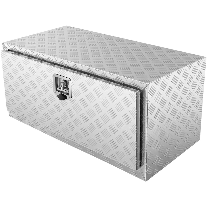 Cutie de depozitare sub caroserie pentru camion, VEVOR, 36x24x24 inch, aluminiu, rezistent la apa, cu incuietoare si chei
