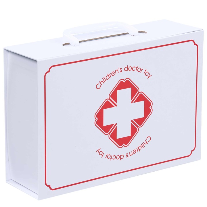 Set Doctor pentru Copii – Jucarie din Lemn, Trusa Medicala Realista