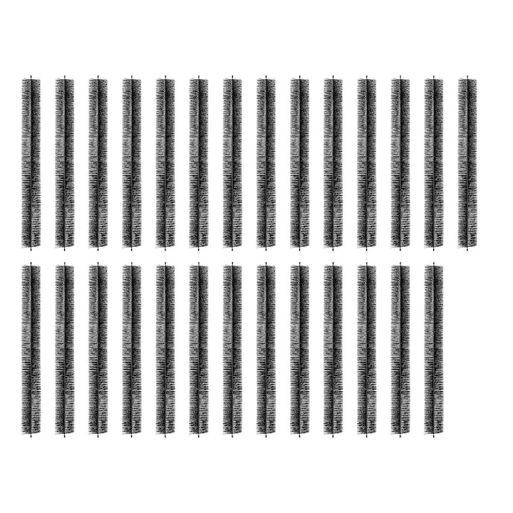 Perie pentru jgheaburi, Vevor, 27 bucati, 80ft, 4.33 inch, negru