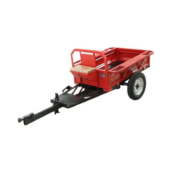 Remorca motocultor Breckner, 500kg, basculabila manual, 1400x800x300mm, roti 4.50-12