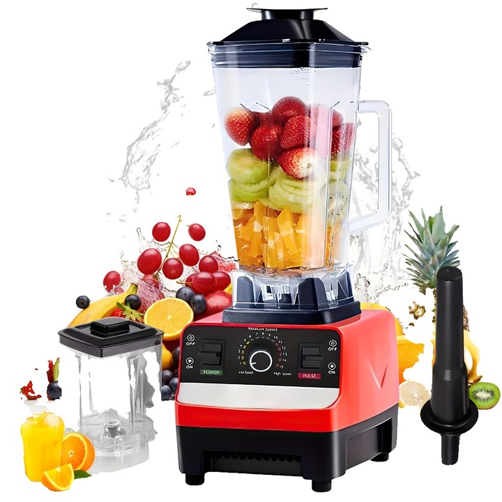 Blender portabil pentru smoothie, multifunctional, lame din otel inoxidabil, reincarcabil, usor, fara BPA