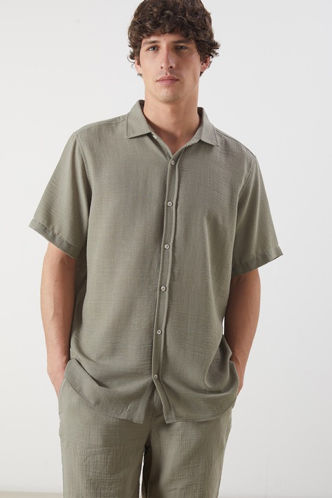 LC WAIKIKI, Camasa regular fit cu nasturi, Grej