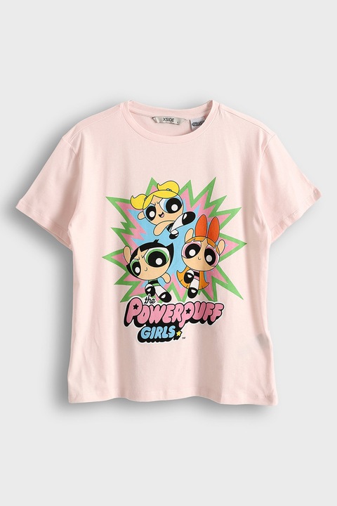 LC WAIKIKI, Tricou cu imprimeu ci desene, Galben/Portocaliu/Piersica