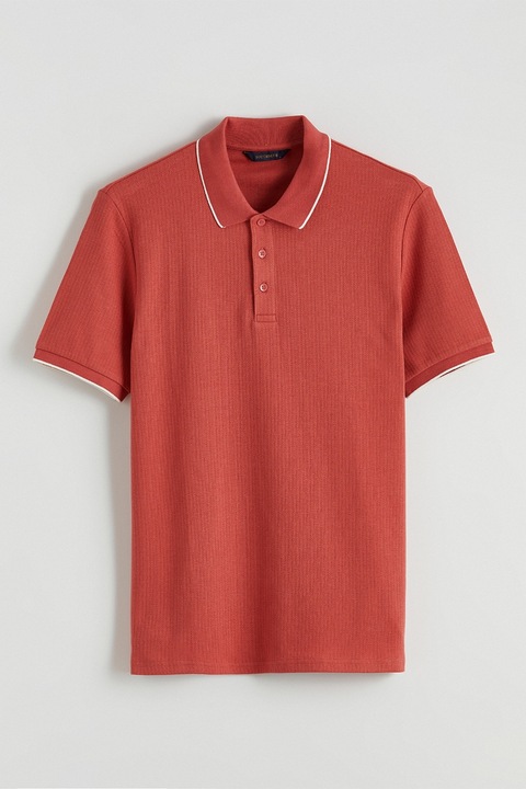 LC WAIKIKI, Tricou polo din bumbac, Caramiziu