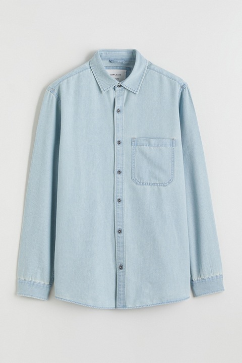 LC WAIKIKI, Camasa relaxed-fit din denim, Albastru deschis
