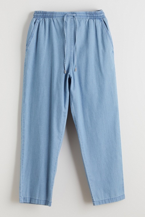 LC WAIKIKI, Pantaloni din chambray cu snur, Albastru deschis